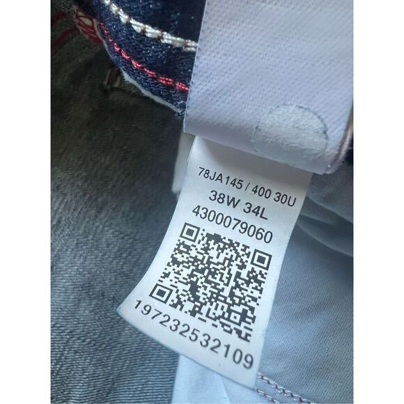 Tommy Hilfiger Dark Blue Straight Leg Jeans 38 x 32 - Picture 5 of 9